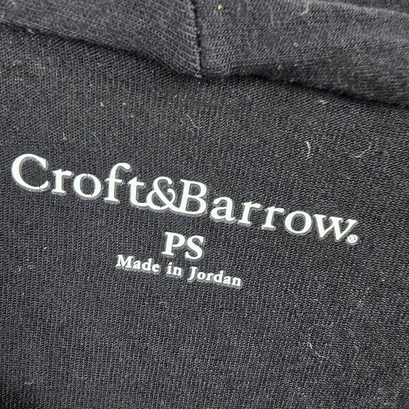 Croft & Barrow Petite Black Open-Front Cardigan PS - Picture 3 of 7